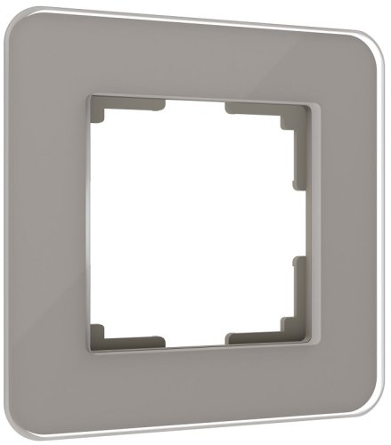 Рамка универсальная Werkel Elite 1-м. стекло дымчатый фото Рамка универсальная Werkel Elite 1-м. стекло дымчатый картинка